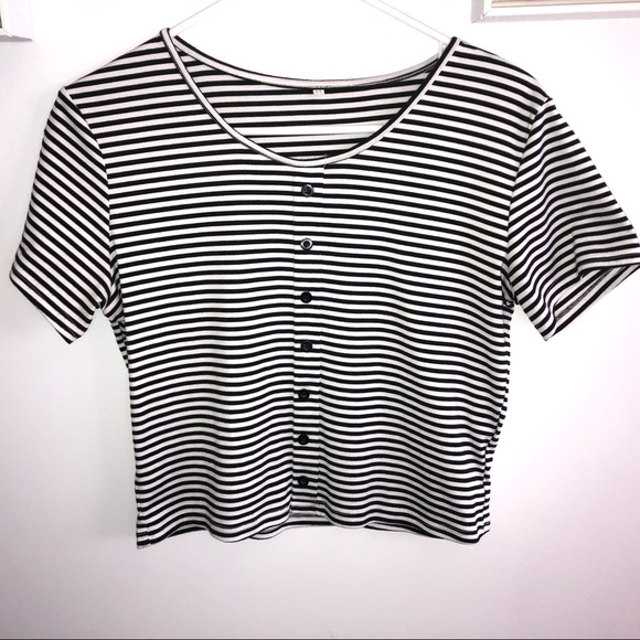 striped crop top - Picture 1 of 2